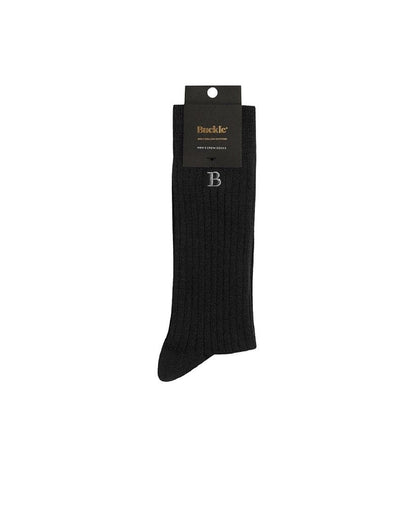 Mens Australian Cotton B Rib Crew Sock - Buckle