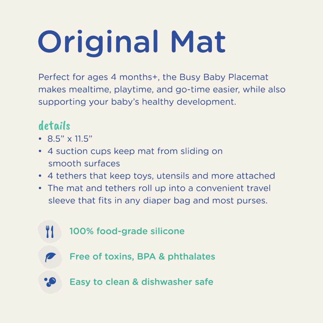 Mat and Teether Bundle Spearmint Busy Baby