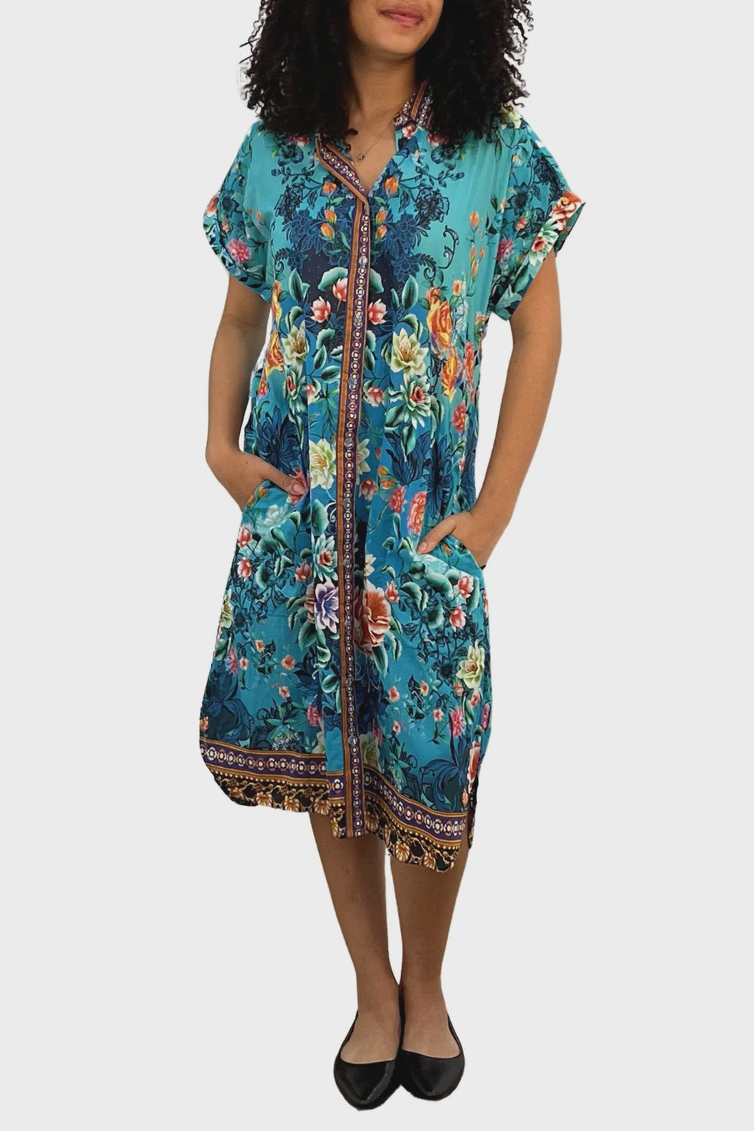 Cienna Lotus Garden Dresden Dress