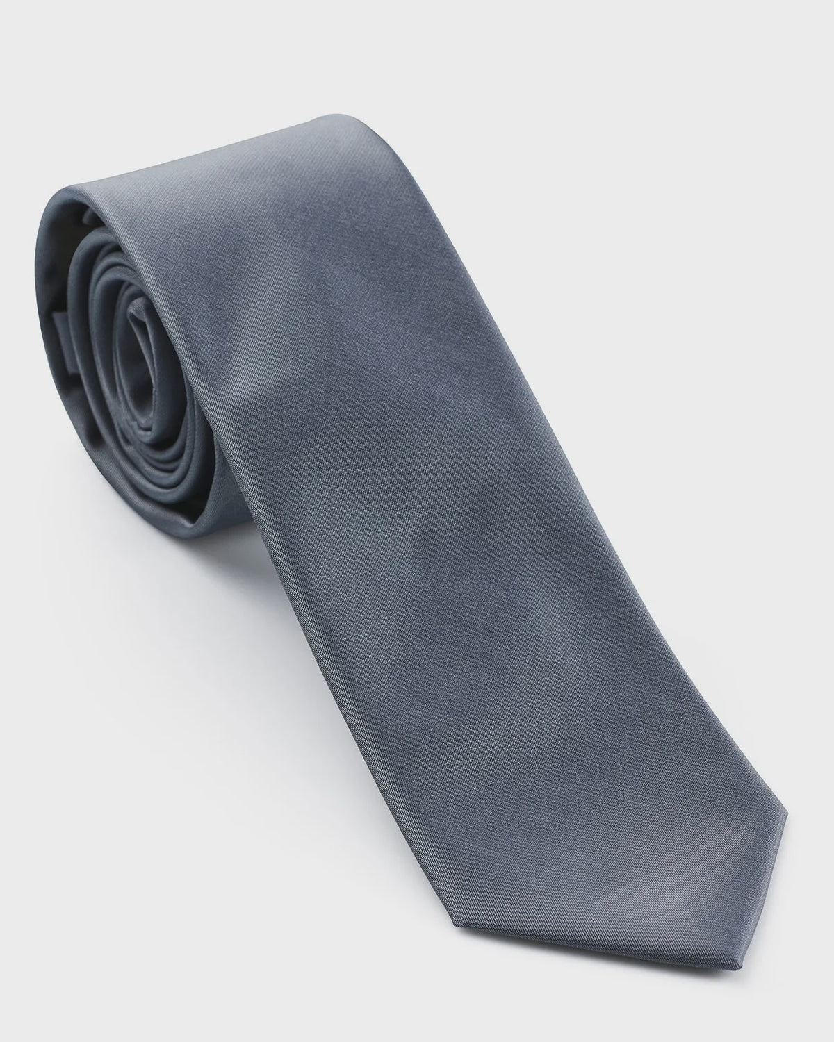 Tie Micro Solid 7cm Titanium - Carlo Visconti