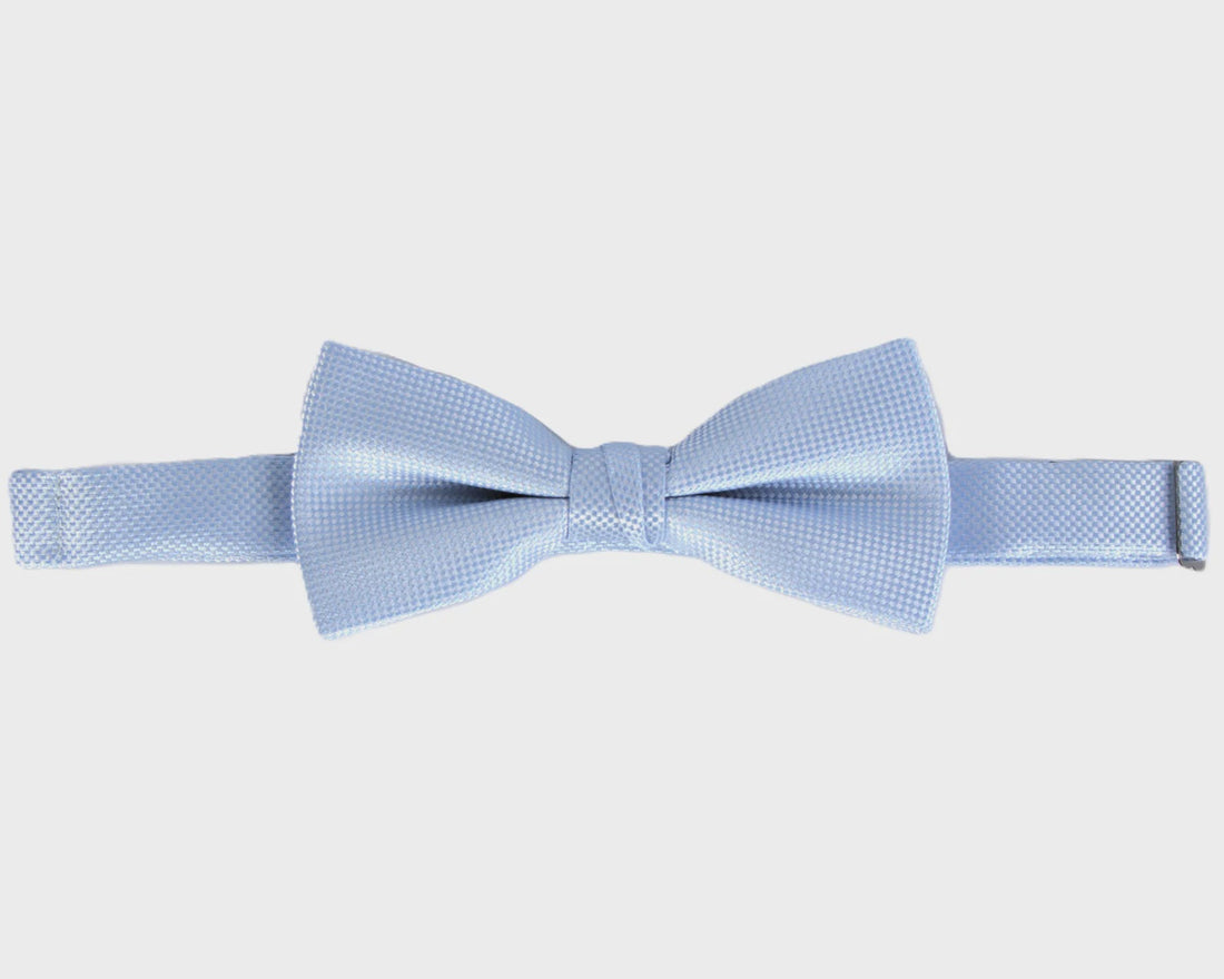 Self Pattern Bow Tie Blue - Carlo Visconti