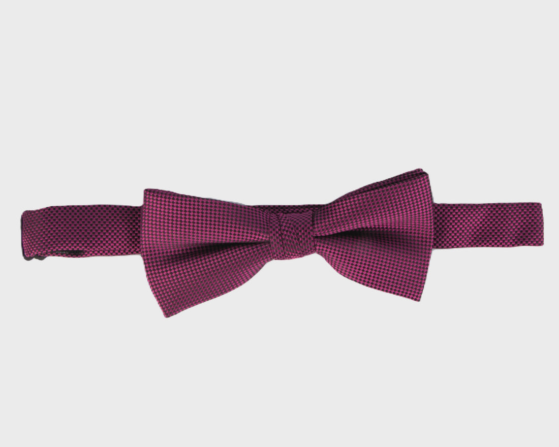 Self Pattern Bow Tie Plum - Carlo Visconti