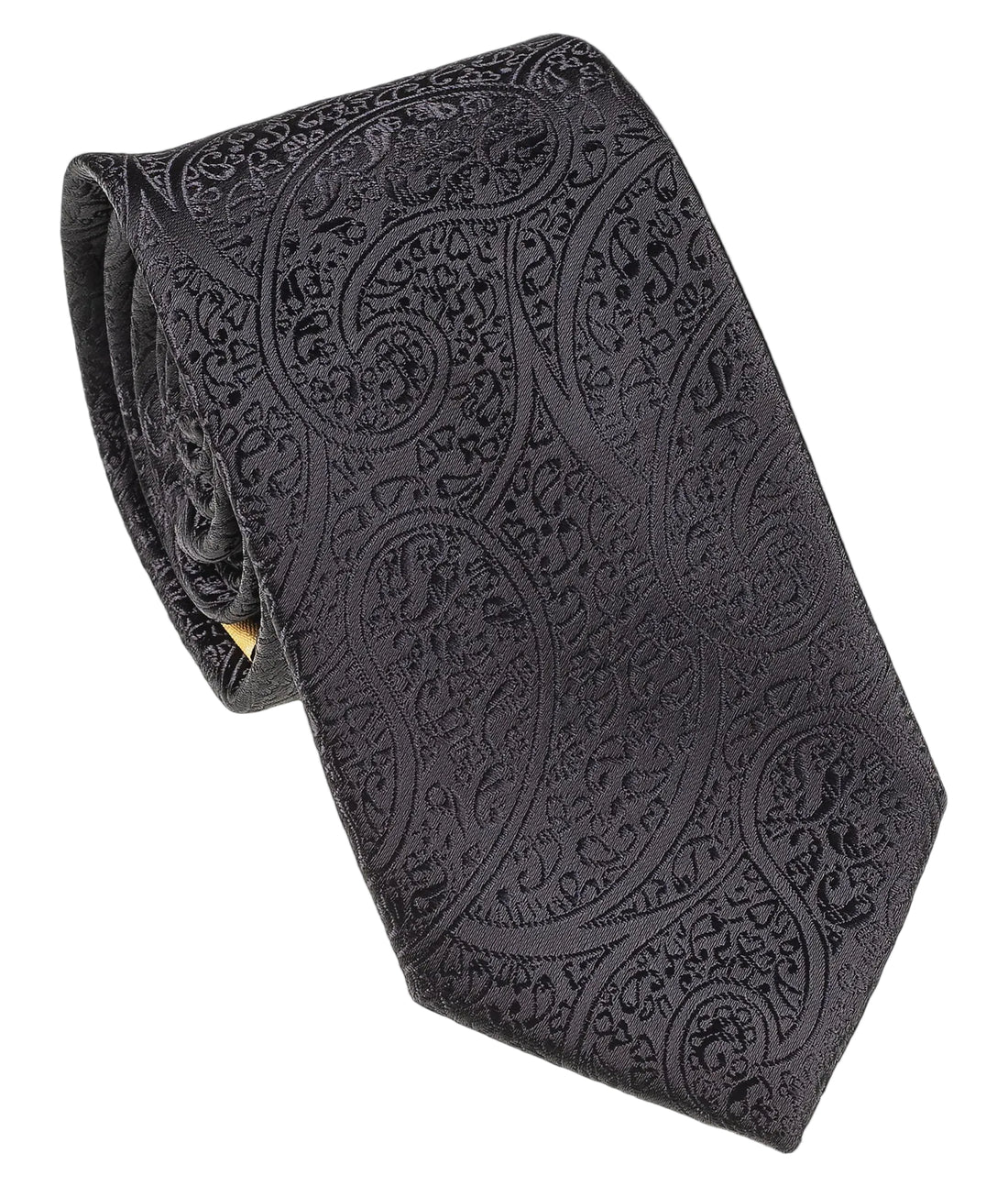 Tie Paisley 7cm Black – Carlo Visconti