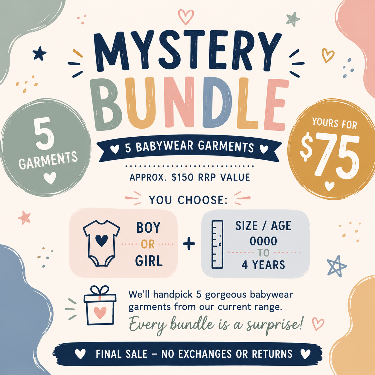 Mystery Bundle V - Boy size 5