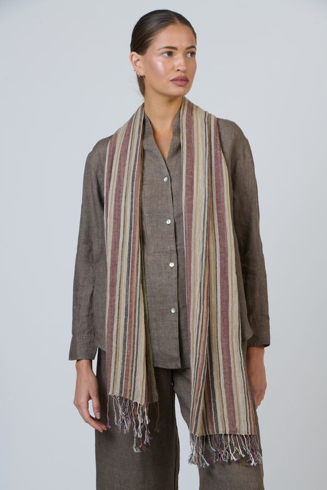 Linen Scarf Naturals by O &amp; J