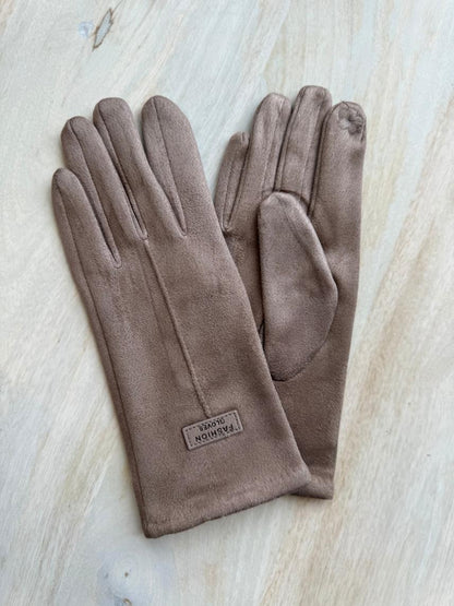 Poly Suede Gloves - Cinnamon Creations