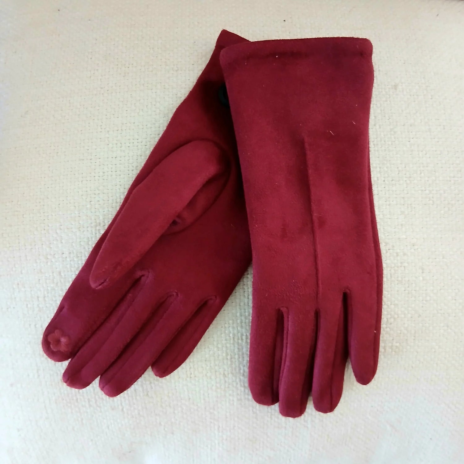 Poly Suede Gloves - Cinnamon Creations
