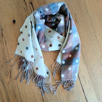 2 Sided Printed Winter Scarf - Cinnamon Creations