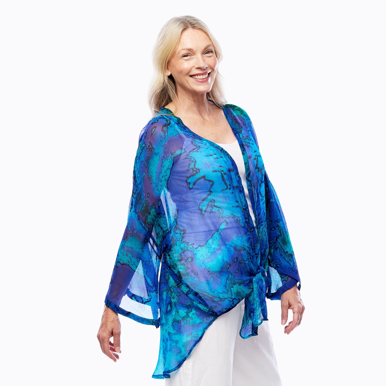 Chiffon Kimono Reef - Claire Powell