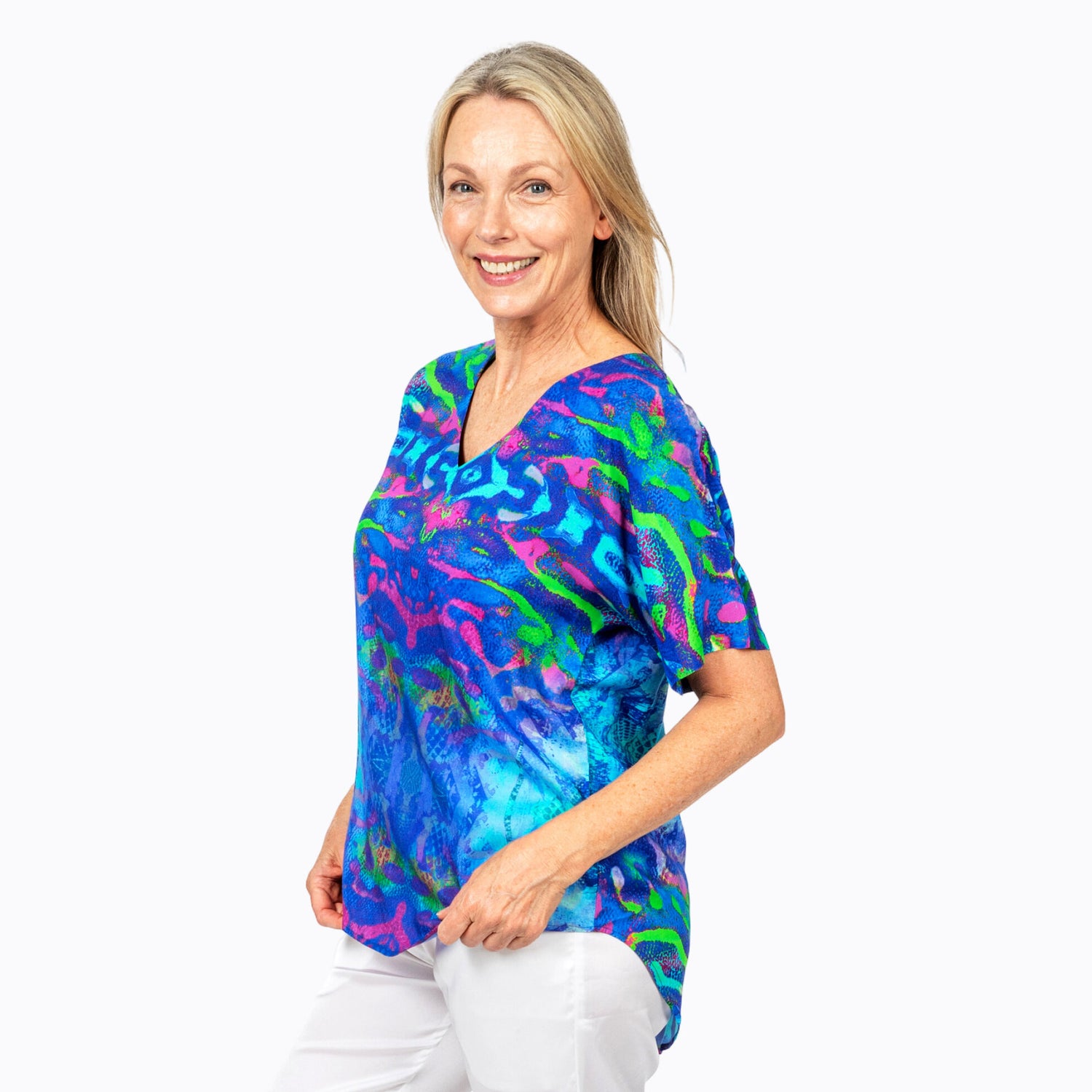 V-Neck Tee Mirage - Claire Powell