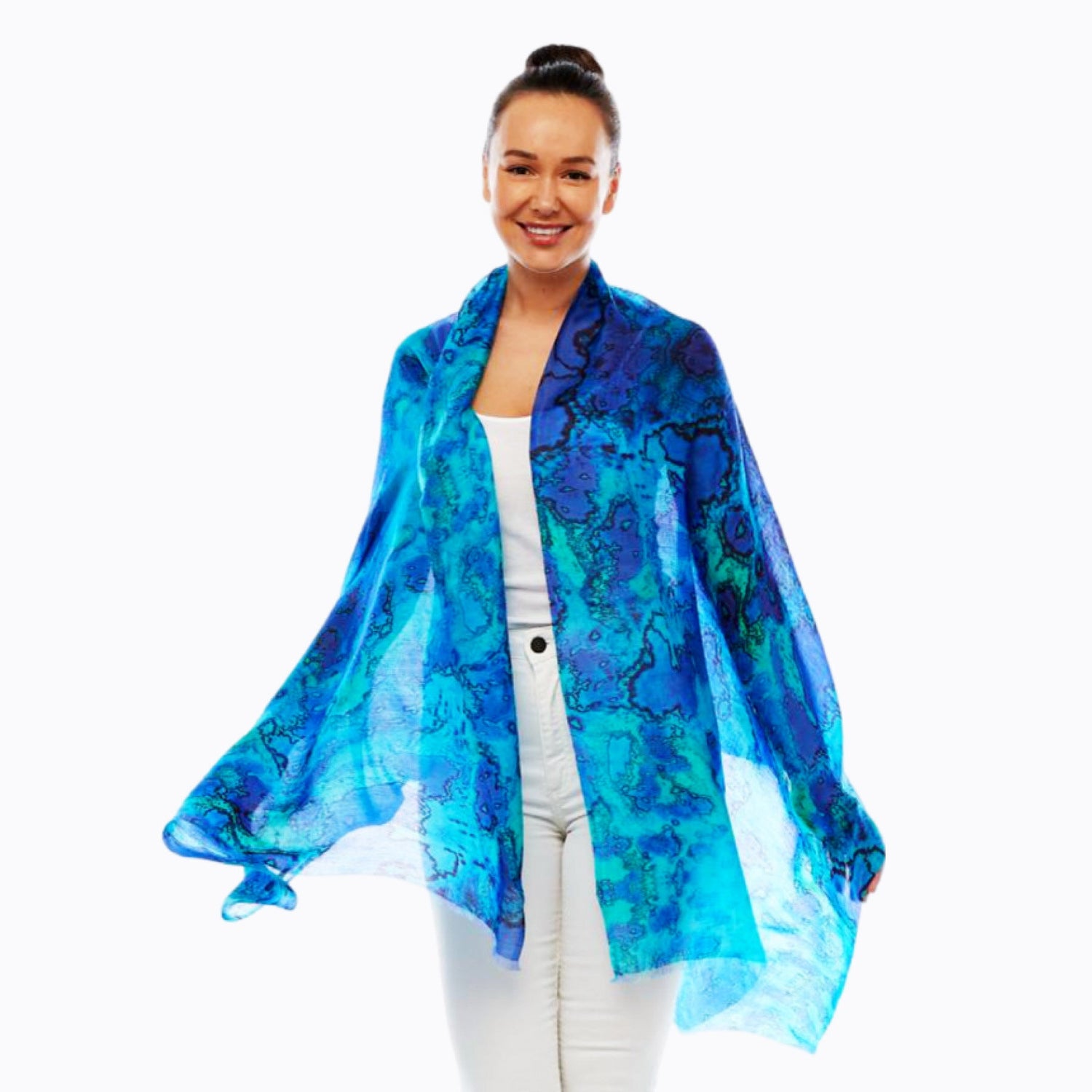 Silk Scarf Reef - Claire Powell