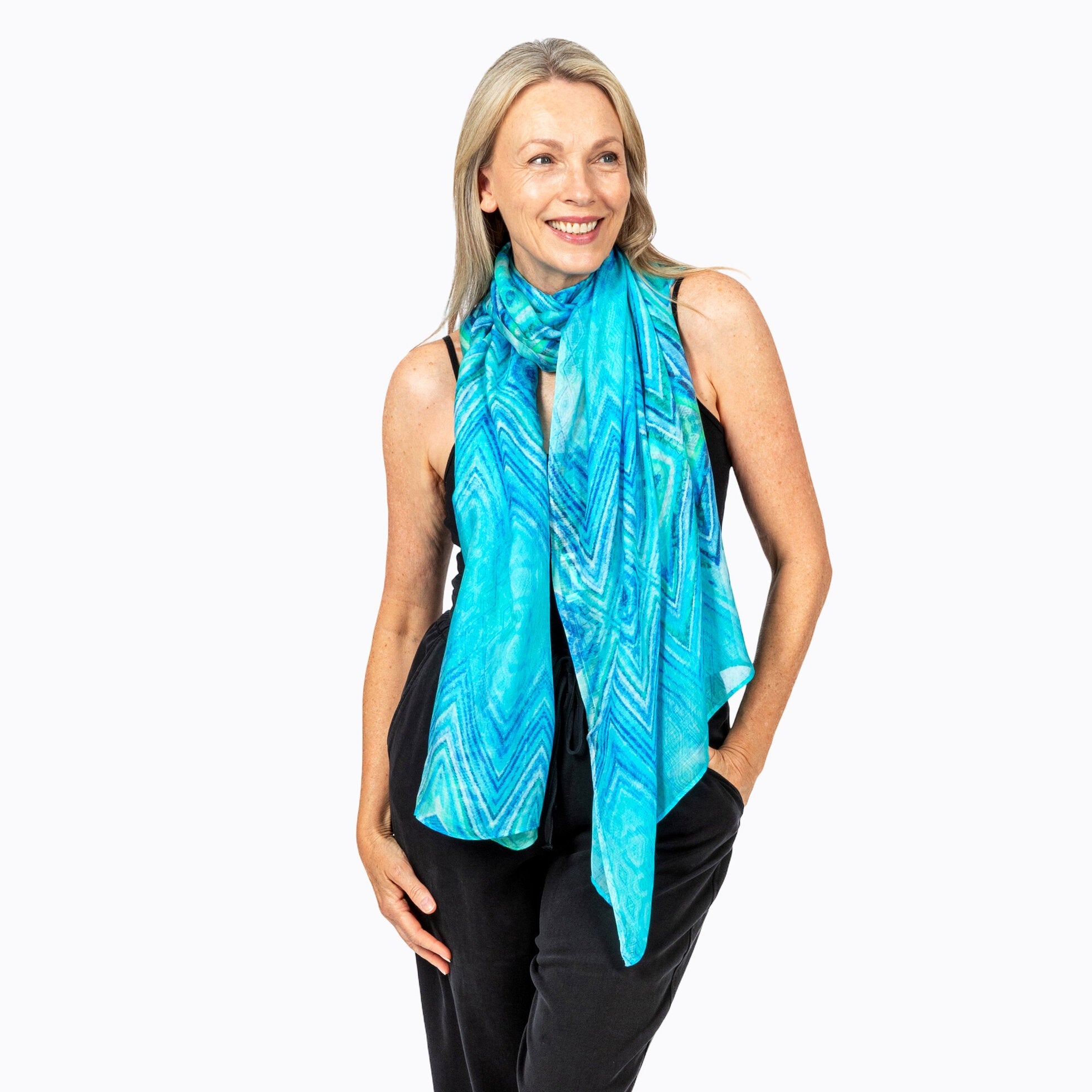 Silk Scarf Sirenity - Claire Powell