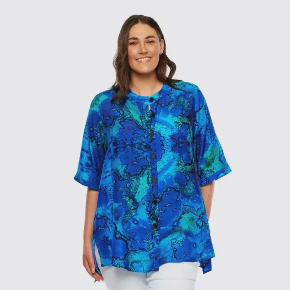 Claire Powell A-Line Shirt - Reef
