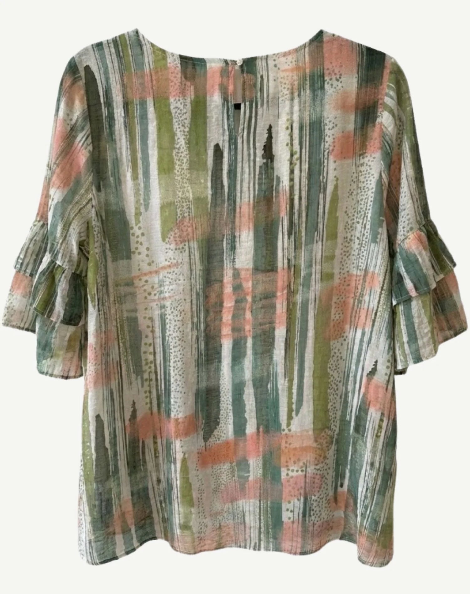 Crystal Drift Soft Print Blouse - Corfu