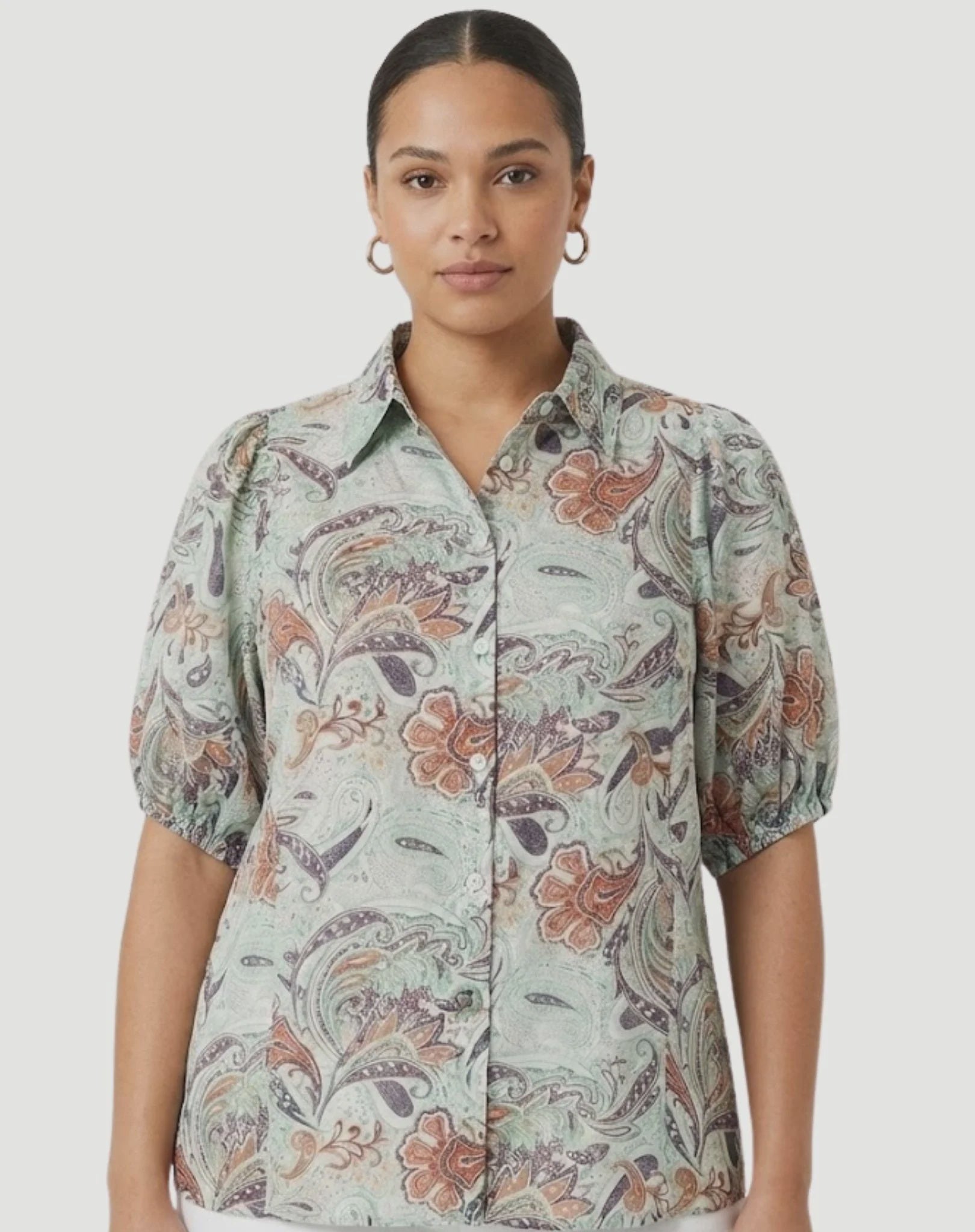 Paisley Spice Soft Print Shirt -  Corfu