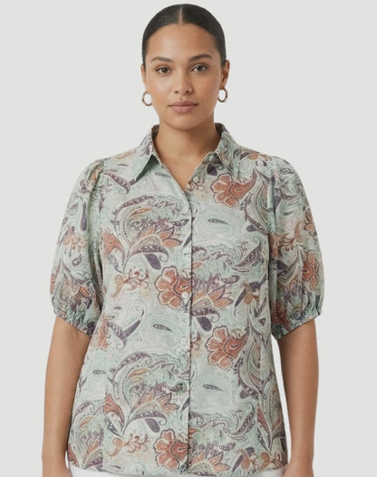 Paisley Spice Soft Print Shirt -  Corfu