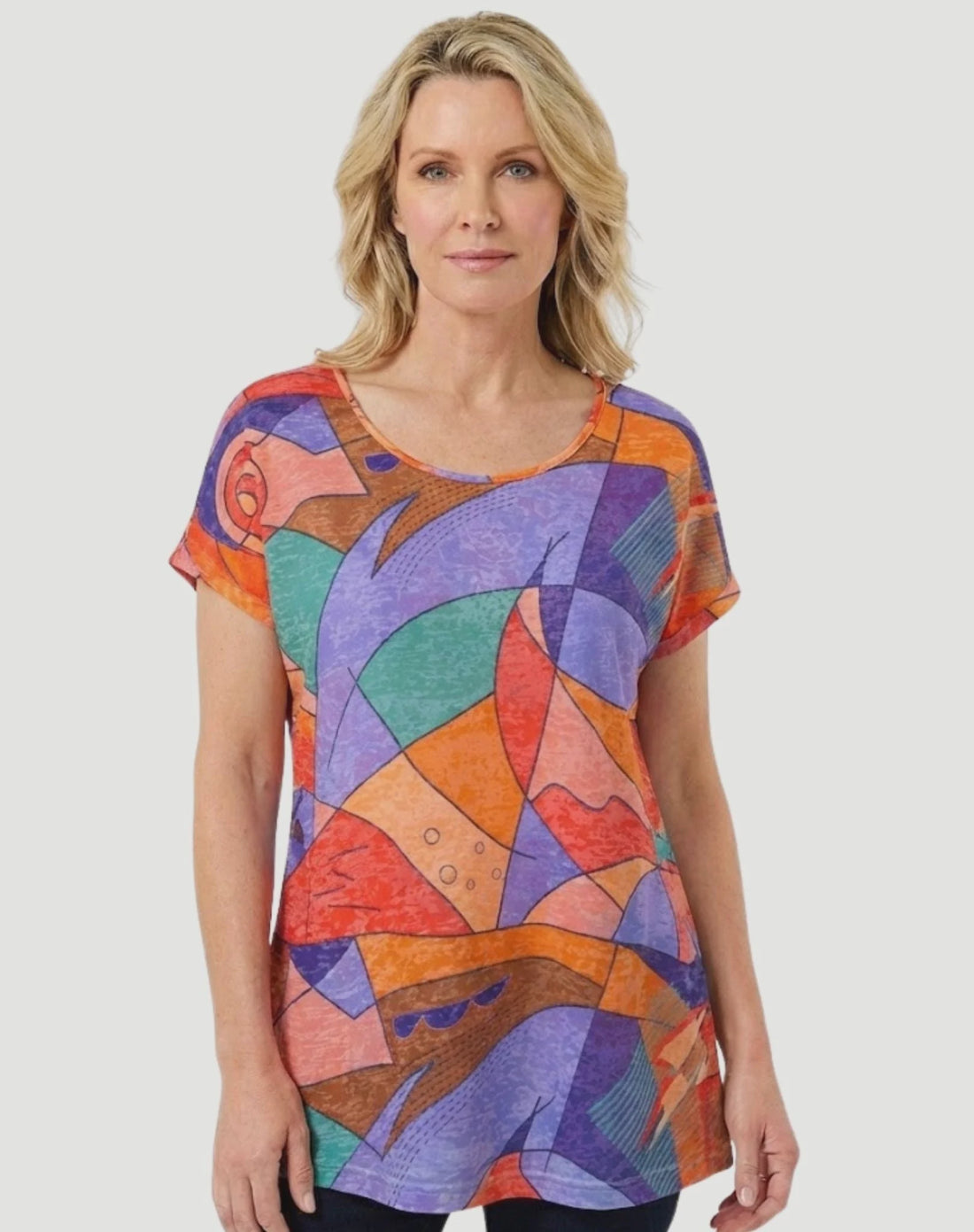 Prism Play Summer Burnout Print Top - Corfu