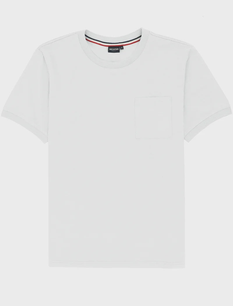 Cotton Pocket Tee White - Hetcher Paris