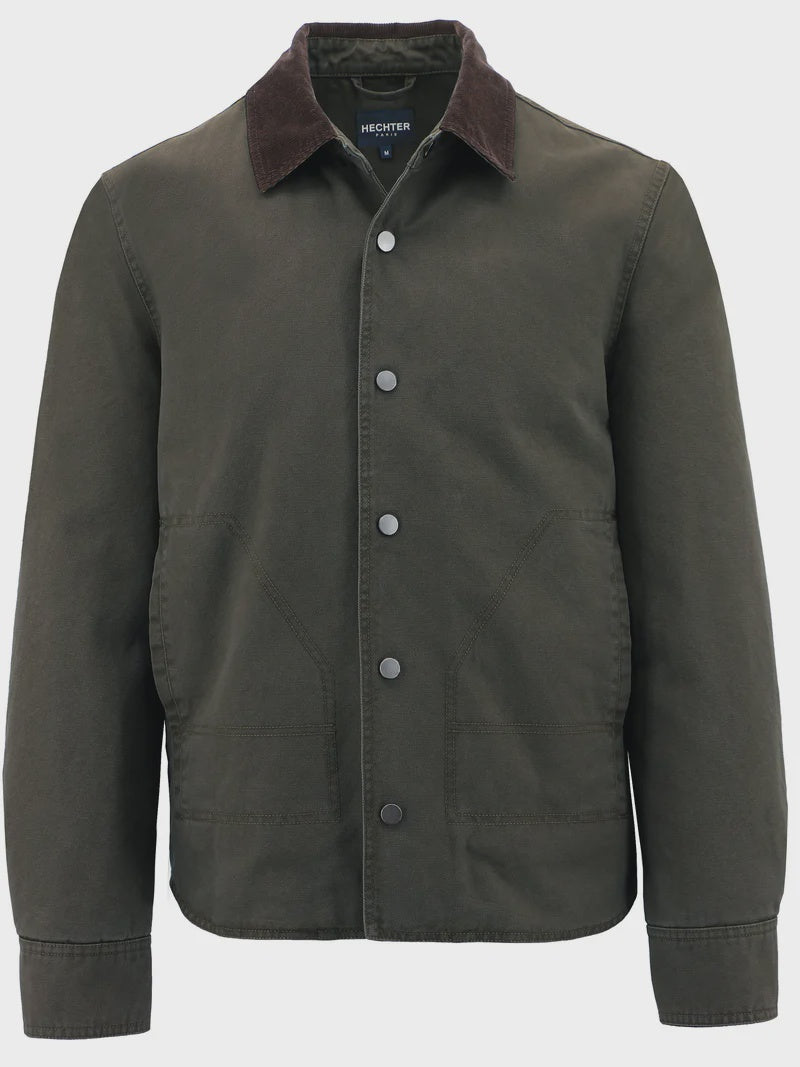 Patrick Cotton Jacket Dark Olive - Daniel Hechter