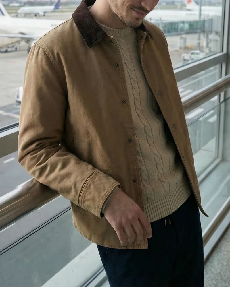 Patrick Cotton Jacket Tan - Daniel Hechter