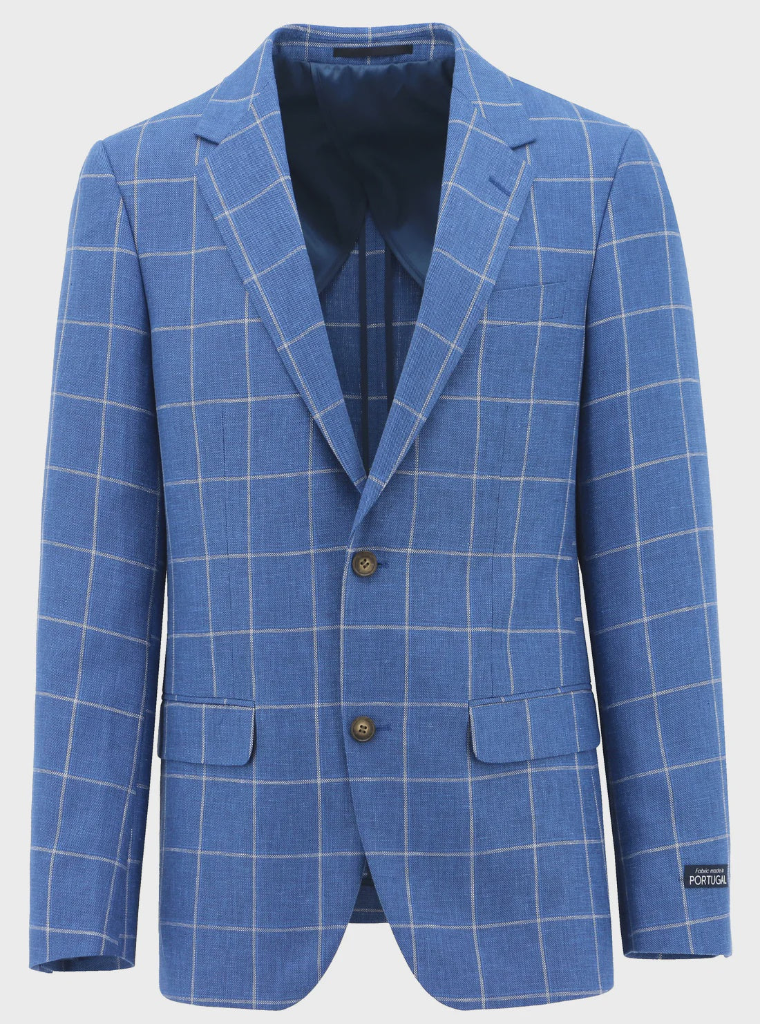 Lazio Blue Checked Sports Jacket - Hechter Paris
