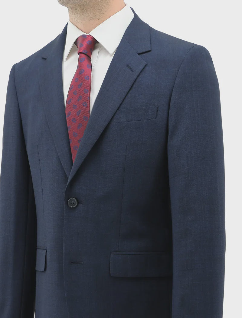 Ritchie Navy Wool Suit Jacket - Hechter Paris