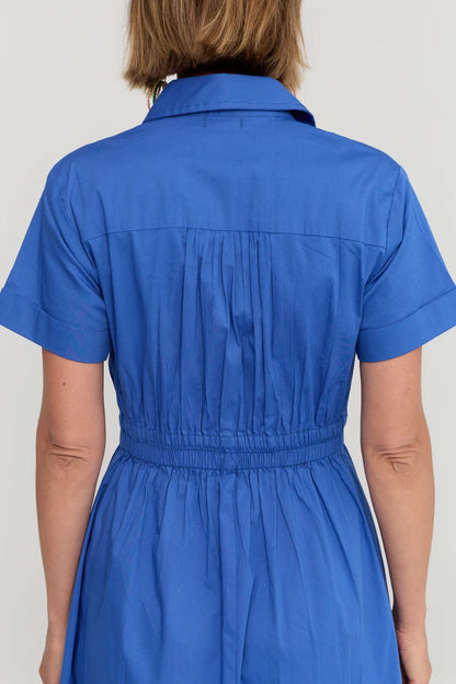 Kalinda Dress Oxford Blue - Ella &amp; Sunday