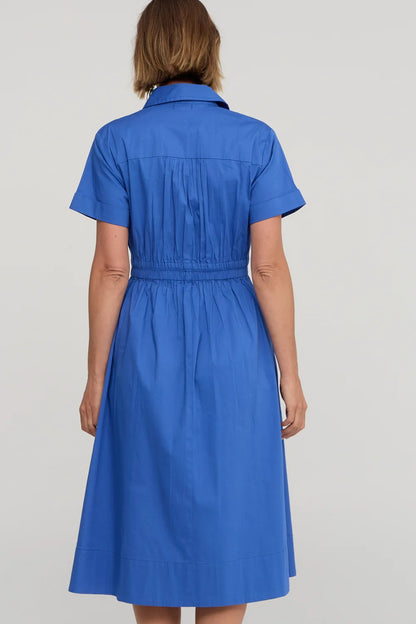Kalinda Dress Oxford Blue - Ella &amp; Sunday