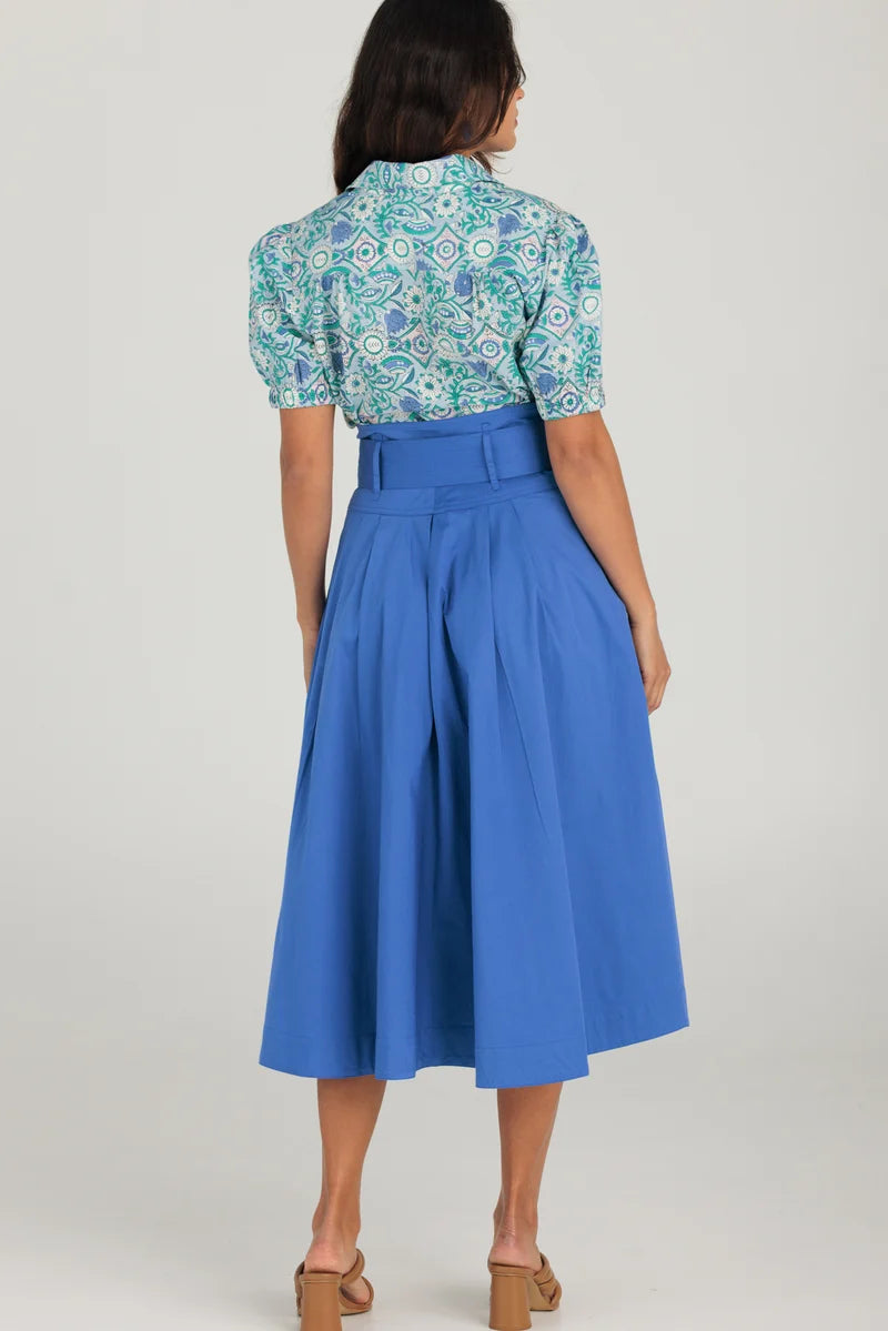 Rhodes Skirt Oxford Blue - Ella &amp; Sunday