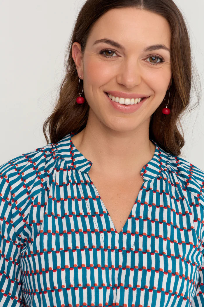 Polymer Clay Red Cherry Earrings - Ella &amp; Sunday
