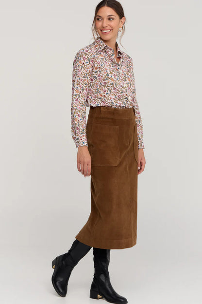 Winnie Skirt Toffee Brown - Ella &amp; Sunday