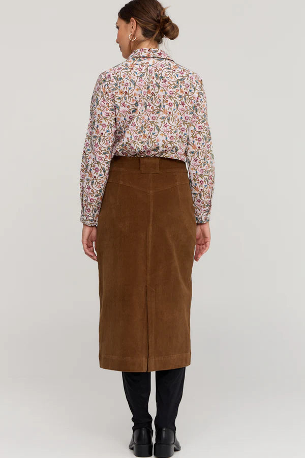 Winnie Skirt Toffee Brown - Ella &amp; Sunday