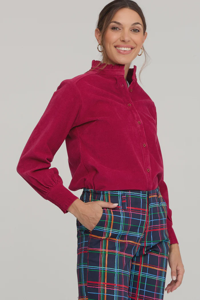 Ella___Sunday_IMANI_SHIRT_GARNET_RED_Swannies_Merimbula