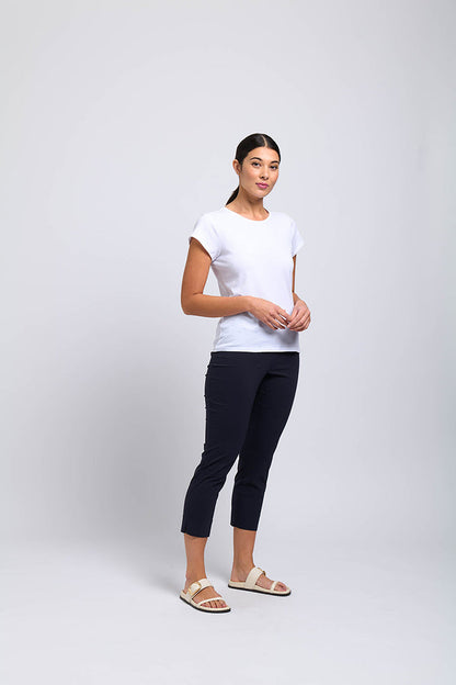 FO4901 Fuss Free Trapeze Capri Pants