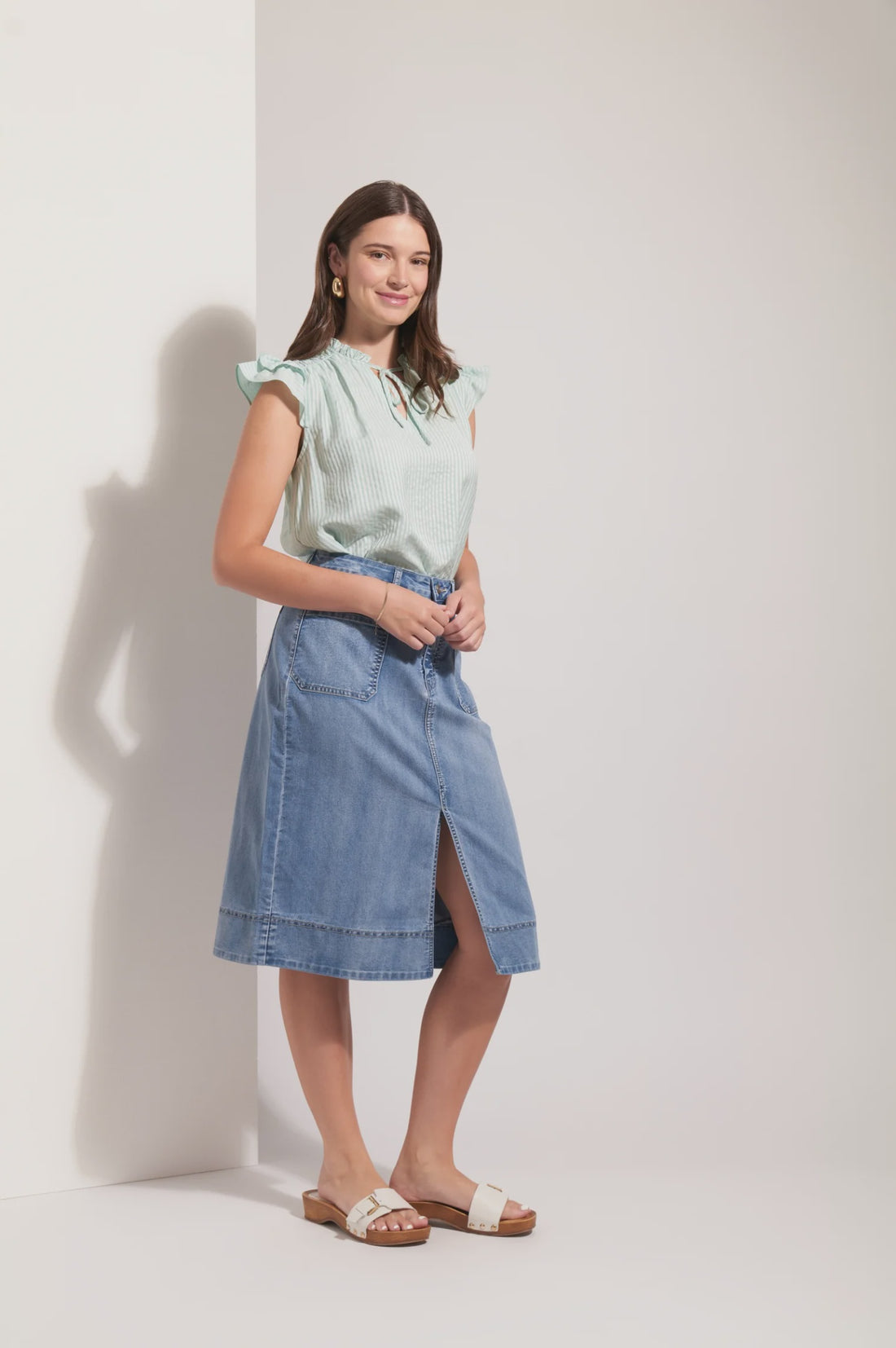 FO8184 Jean Queen Skirt