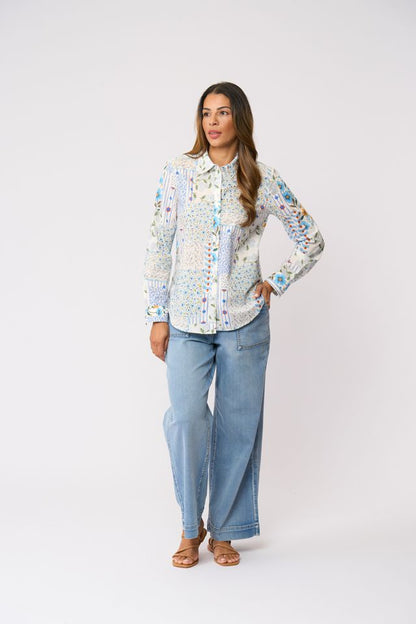 Foil-All-Class-Shirt-Flower-Patch-Swannies-Clothing-Merimbula
