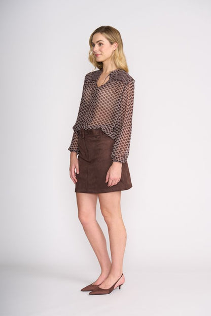 Slay &amp; Suede Skirt Foil