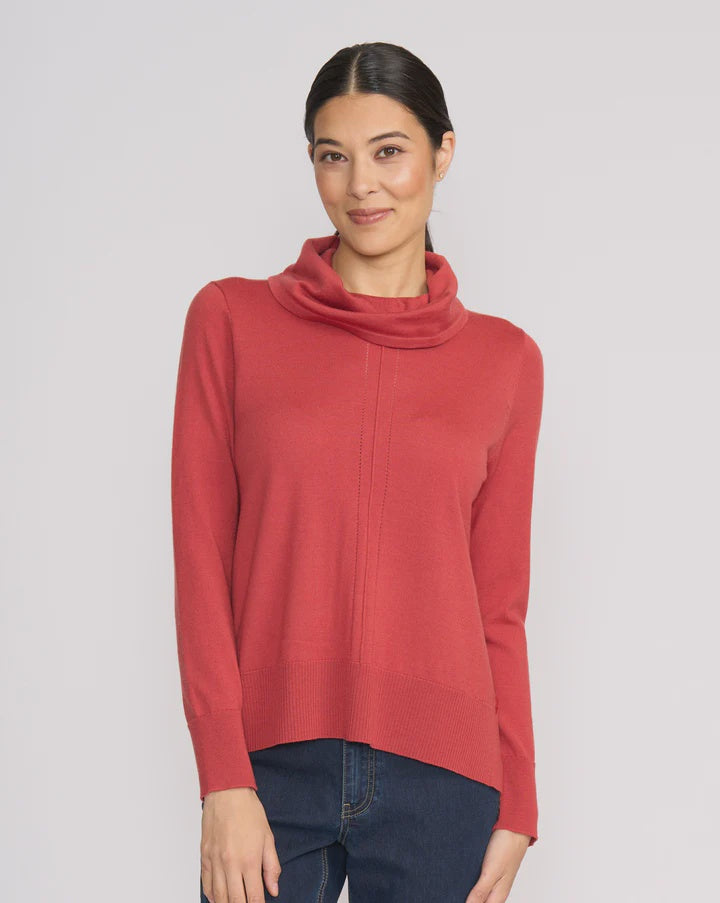 Detail Driven Sweater Clay Brick Foil