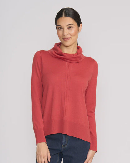Detail Driven Sweater Clay Brick Foil
