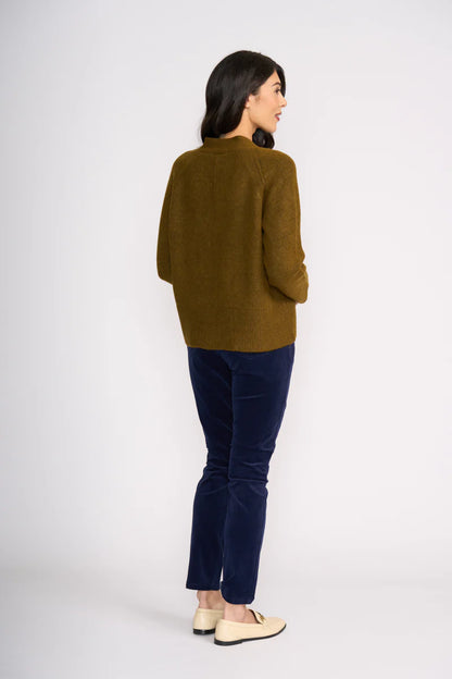 Plush Love Cardi Olive Foil