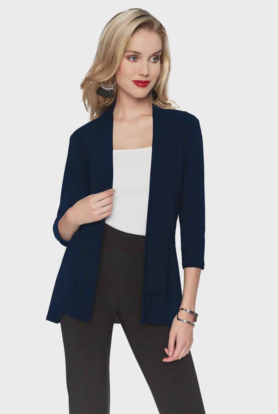 Frank Lyman 071 Knit Throwover Jacket Style
