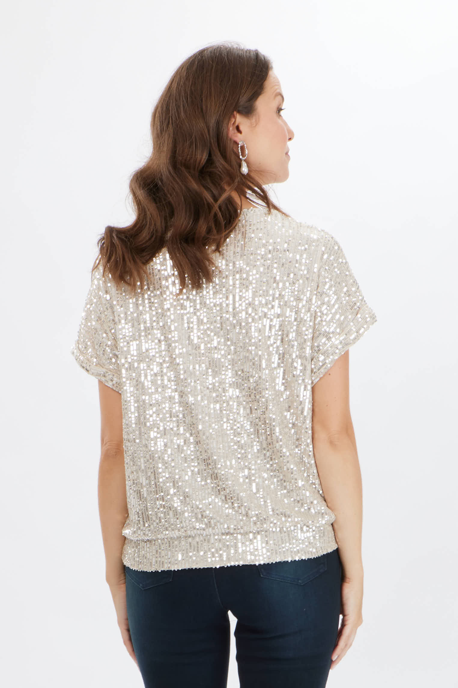 Frank Lyman 226482 Glamorous Sequin Pullover