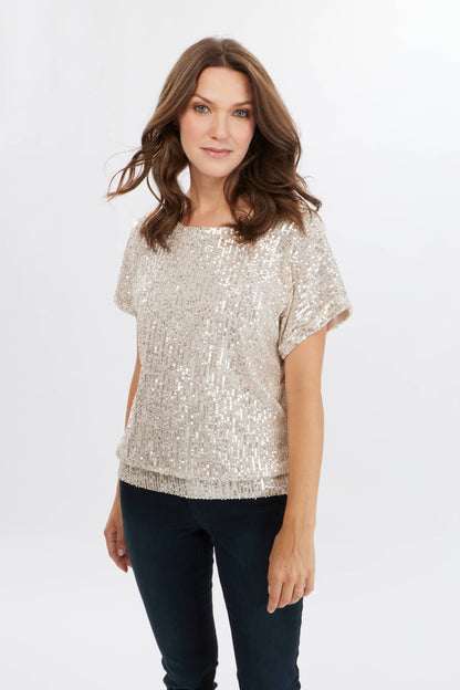 Frank Lyman 226482 Glamorous Sequin Pullover
