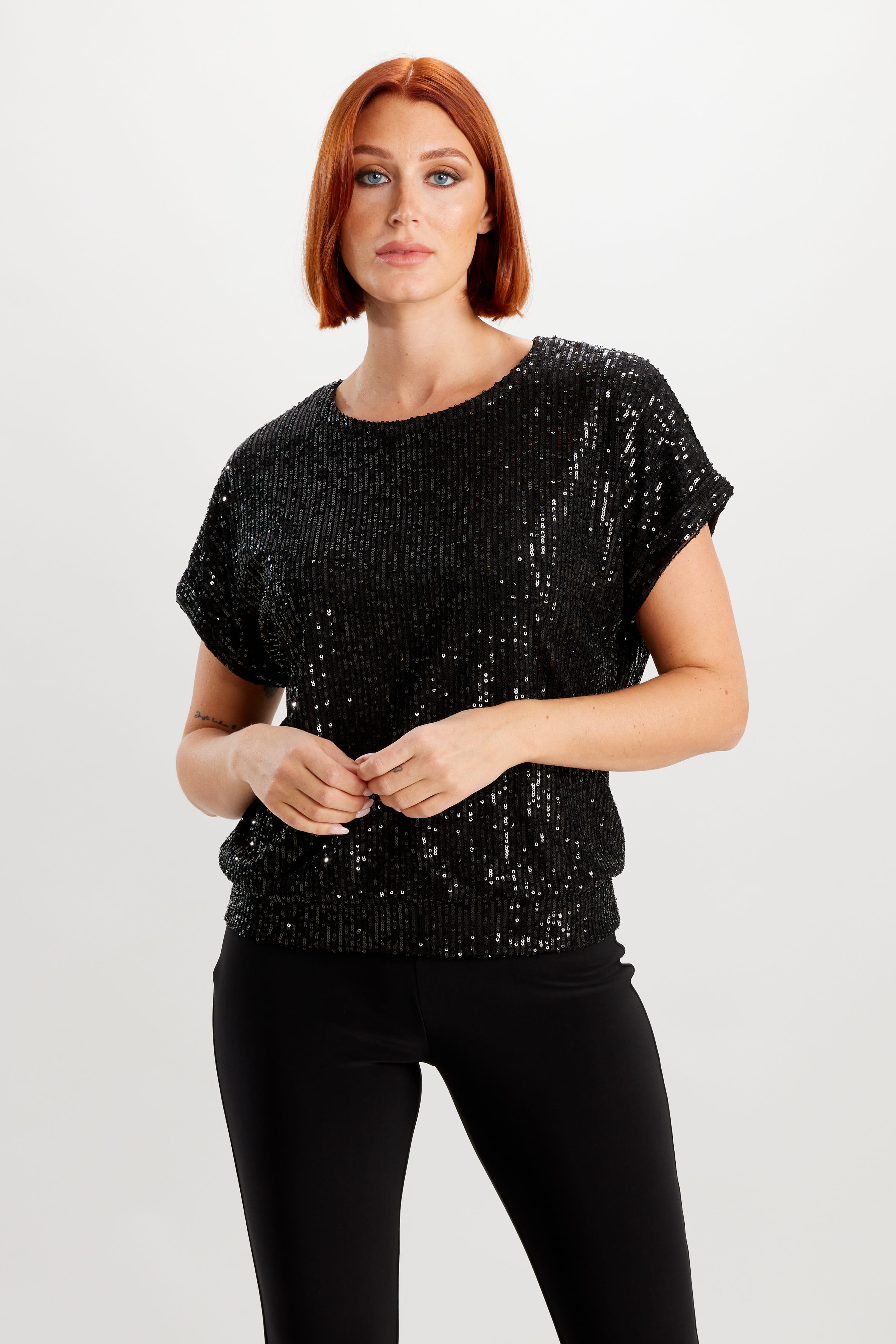 Frank Lyman 226482 Glamorous Sequin Pullover