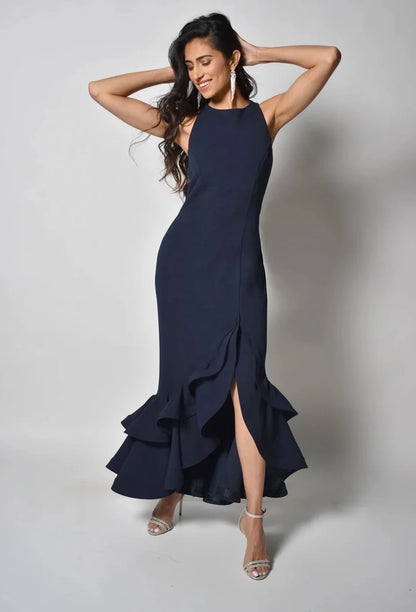 228174 Ankle-length Fit And Flare Dress