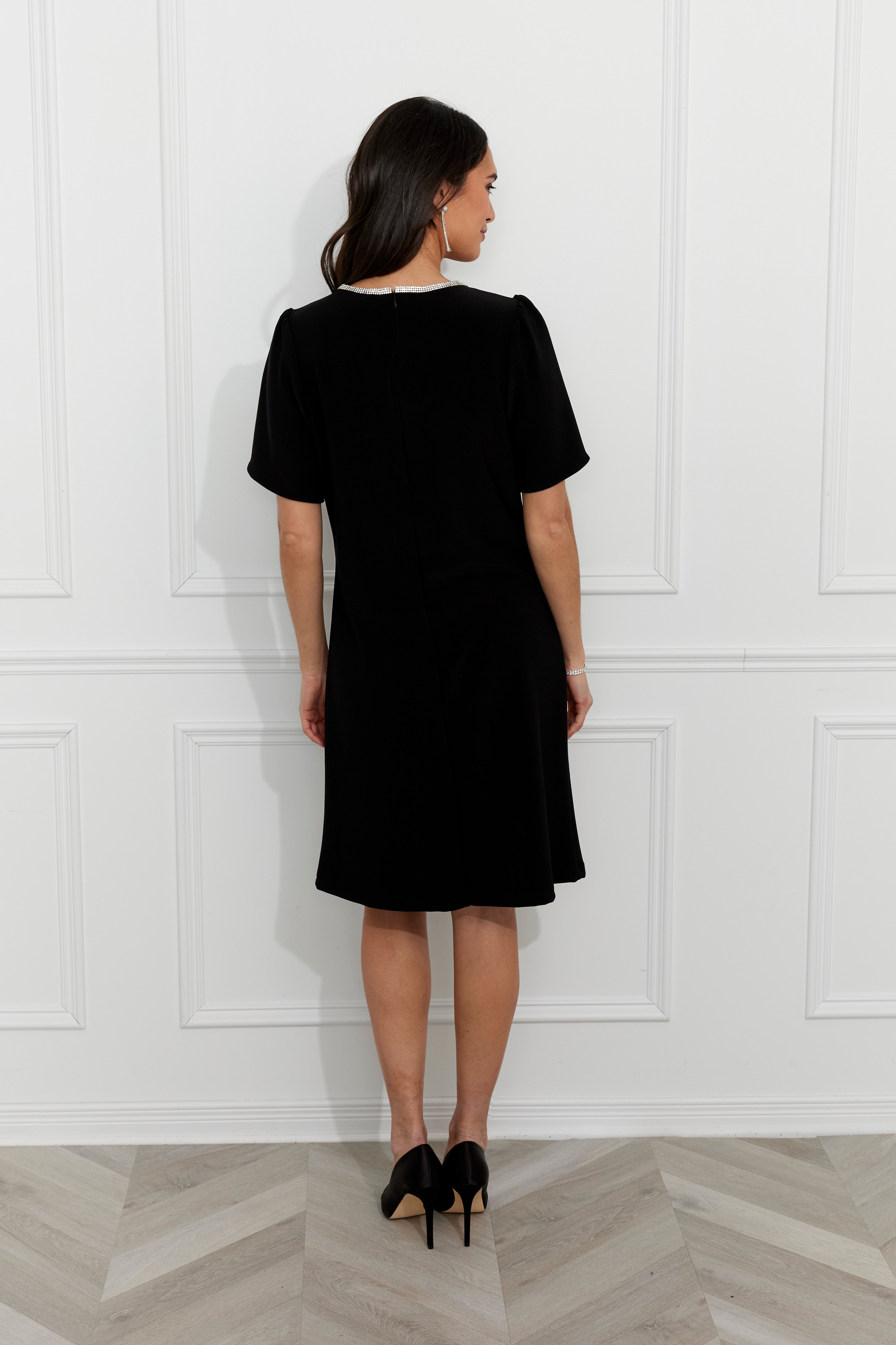 259019 Jewel Embellished Shift Dress Style