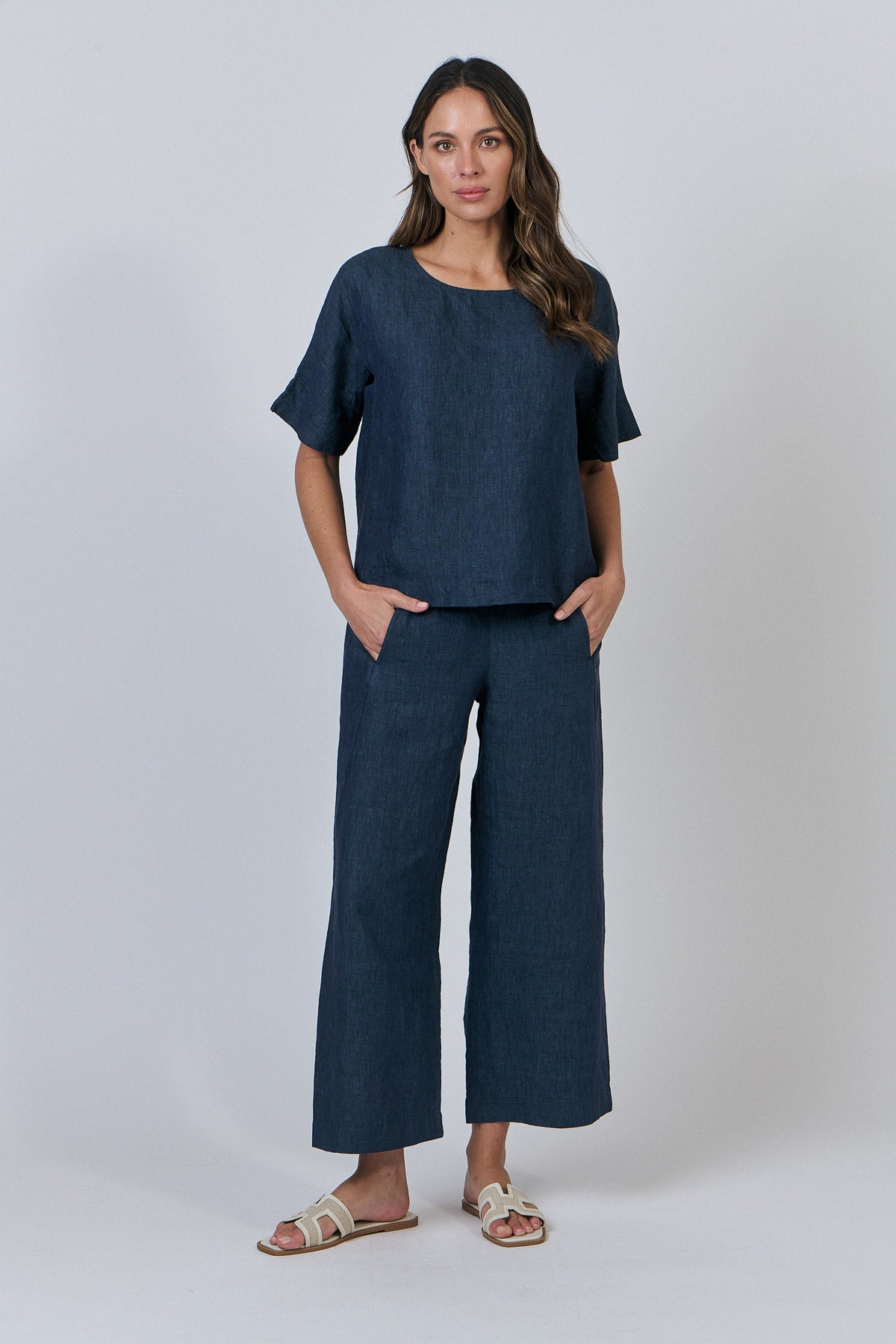 GA398 Long Linen Pants