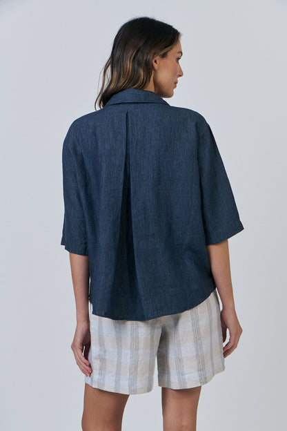 GA596 Buttoned Linen Shirt