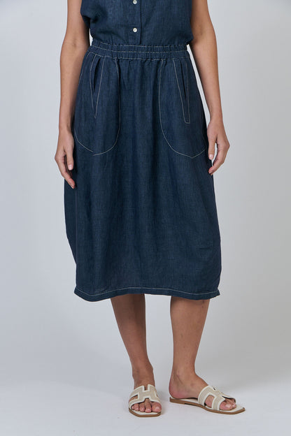 GA639 Linen Skirt