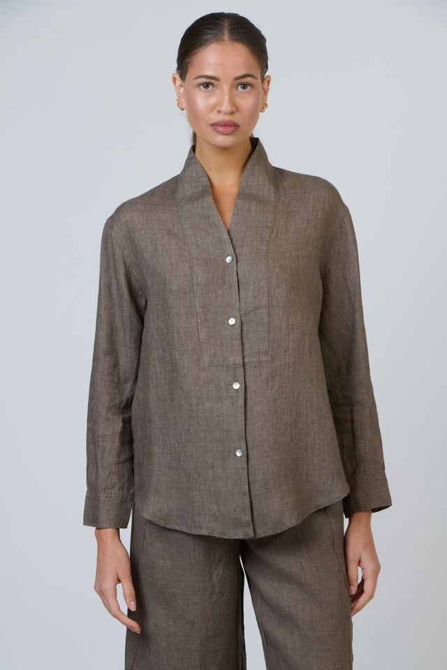 Linen GA649 Shirt Naturals by O &amp; J